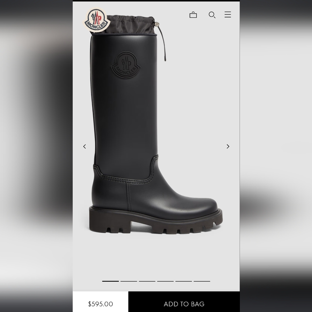 Moncler Kickstream High Rain Boots